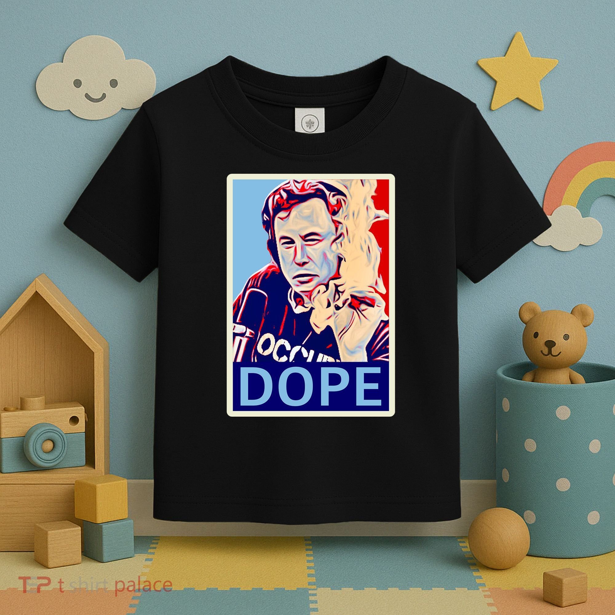 Elon Musk Retro Dope Toddler T-Shirt