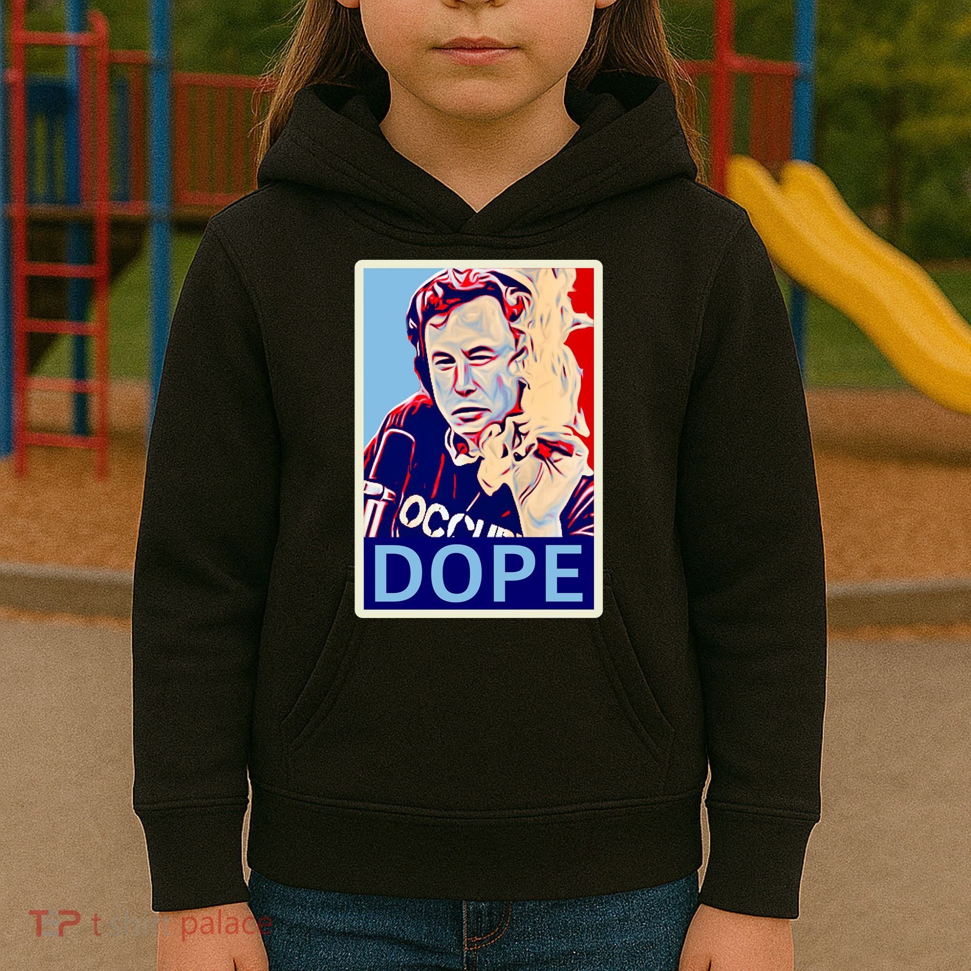 Elon Musk Retro Dope Kids Hoodie