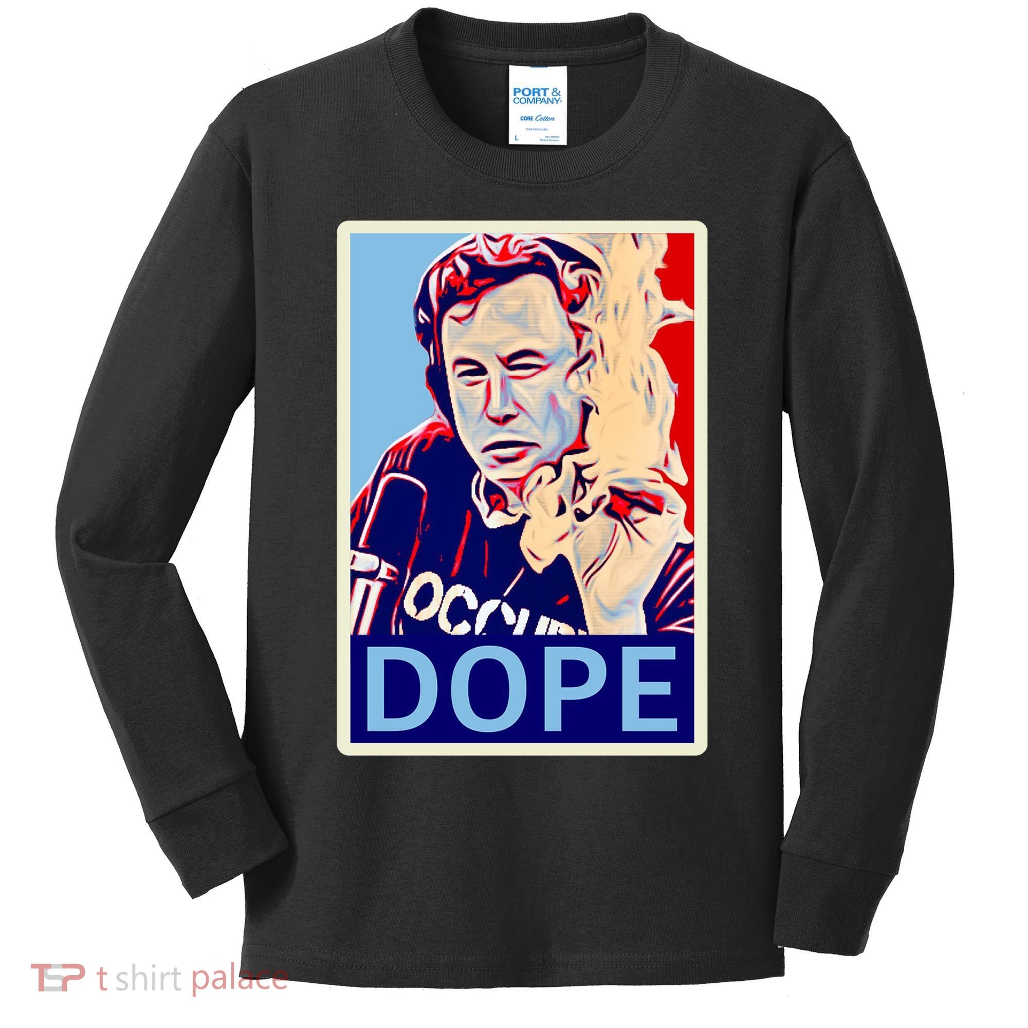 Elon Musk Retro Dope Kids Long Sleeve Shirt