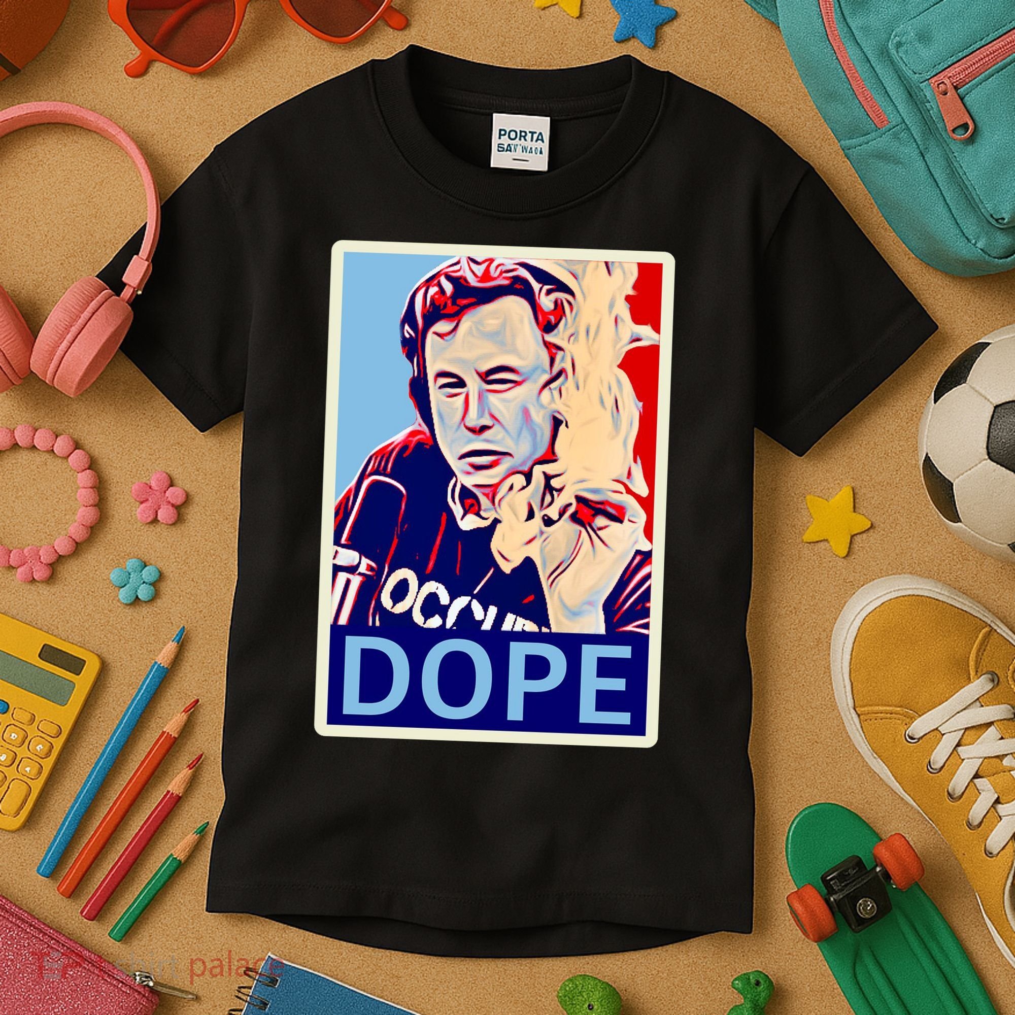 Elon Musk Retro Dope Kids T-Shirt