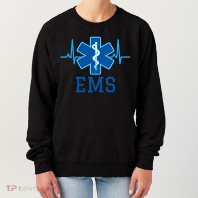 EMS Emergency Medical Services Pulse Logo Women's Sweatshirt