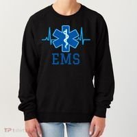 EMS Emergency Medical Services Pulse Logo Women's Sweatshirt thumb 0