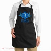 EMS Emergency Medical Services Pulse Logo Apron thumb 2