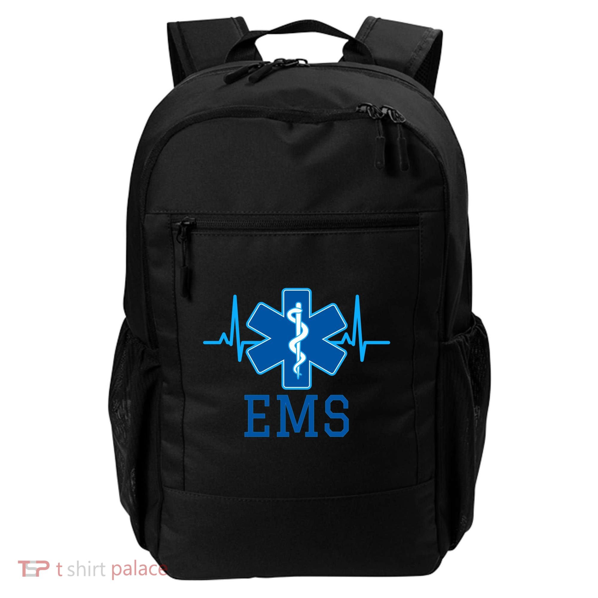EMS Emergency Medical Services Pulse Logo Backpack