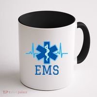 EMS Emergency Medical Services Pulse Logo Coffee Mug thumb 1