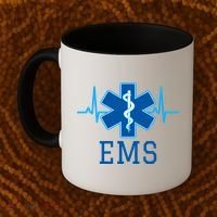 EMS Emergency Medical Services Pulse Logo Coffee Mug thumb 2