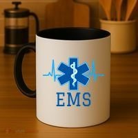 EMS Emergency Medical Services Pulse Logo Coffee Mug thumb 4