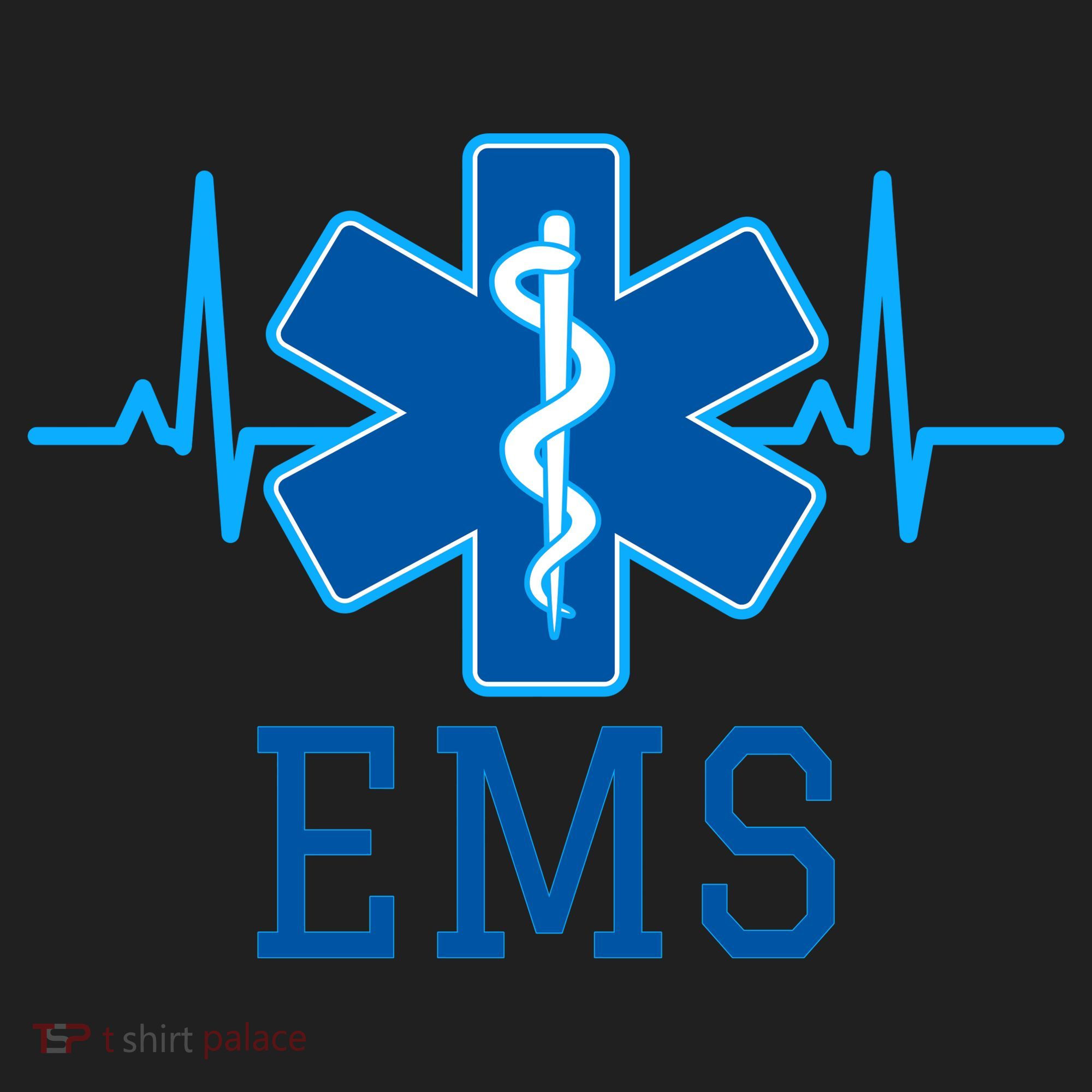 EMS Emergency Medical Services Pulse Logo Beanie