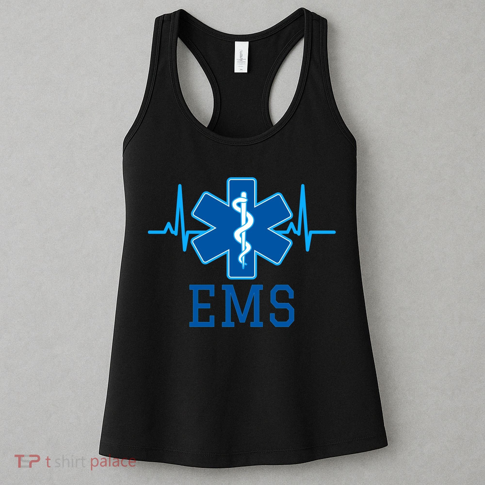 EMS Emergency Medical Services Pulse Logo Women's Tank Top