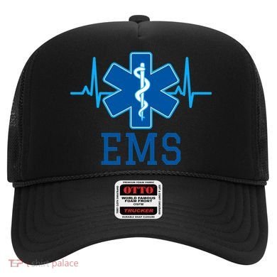 EMS Emergency Medical Services Pulse Logo Hat