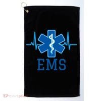 EMS Emergency Medical Services Pulse Logo Golf Towel thumb 0