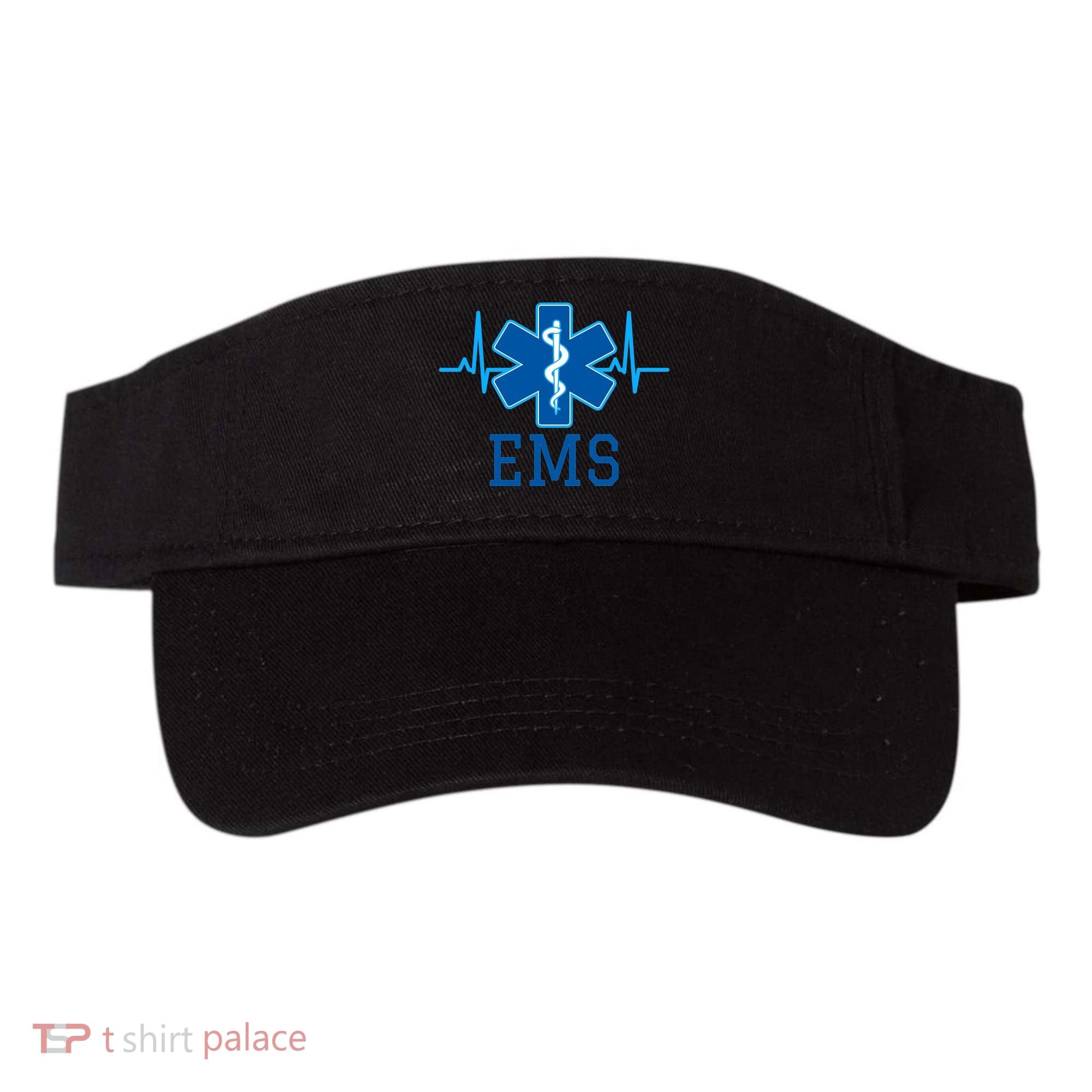 EMS Emergency Medical Services Pulse Logo Visor