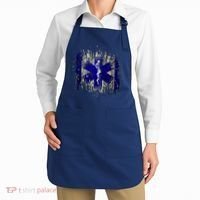 EMS Emergency Medical Services Ripped Torn Flag Apron thumb 2