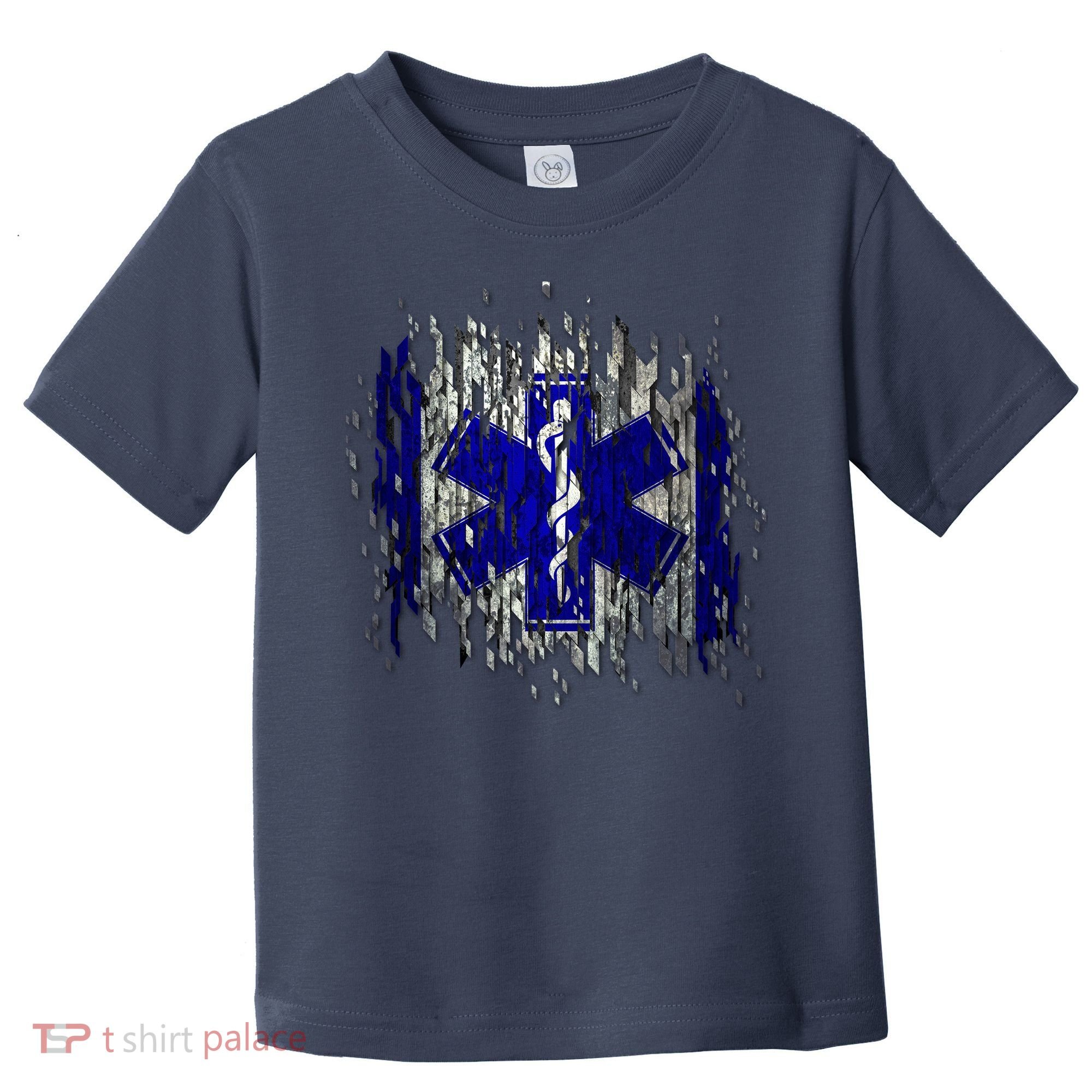 EMS Emergency Medical Services Ripped Torn Flag Toddler T-Shirt