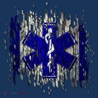 EMS Emergency Medical Services Ripped Torn Flag Visor thumb 3