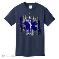 EMS Emergency Medical Services Ripped Torn Flag Kids T-Shirt thumb 0