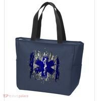 EMS Emergency Medical Services Ripped Torn Flag Tote Bag thumb 3