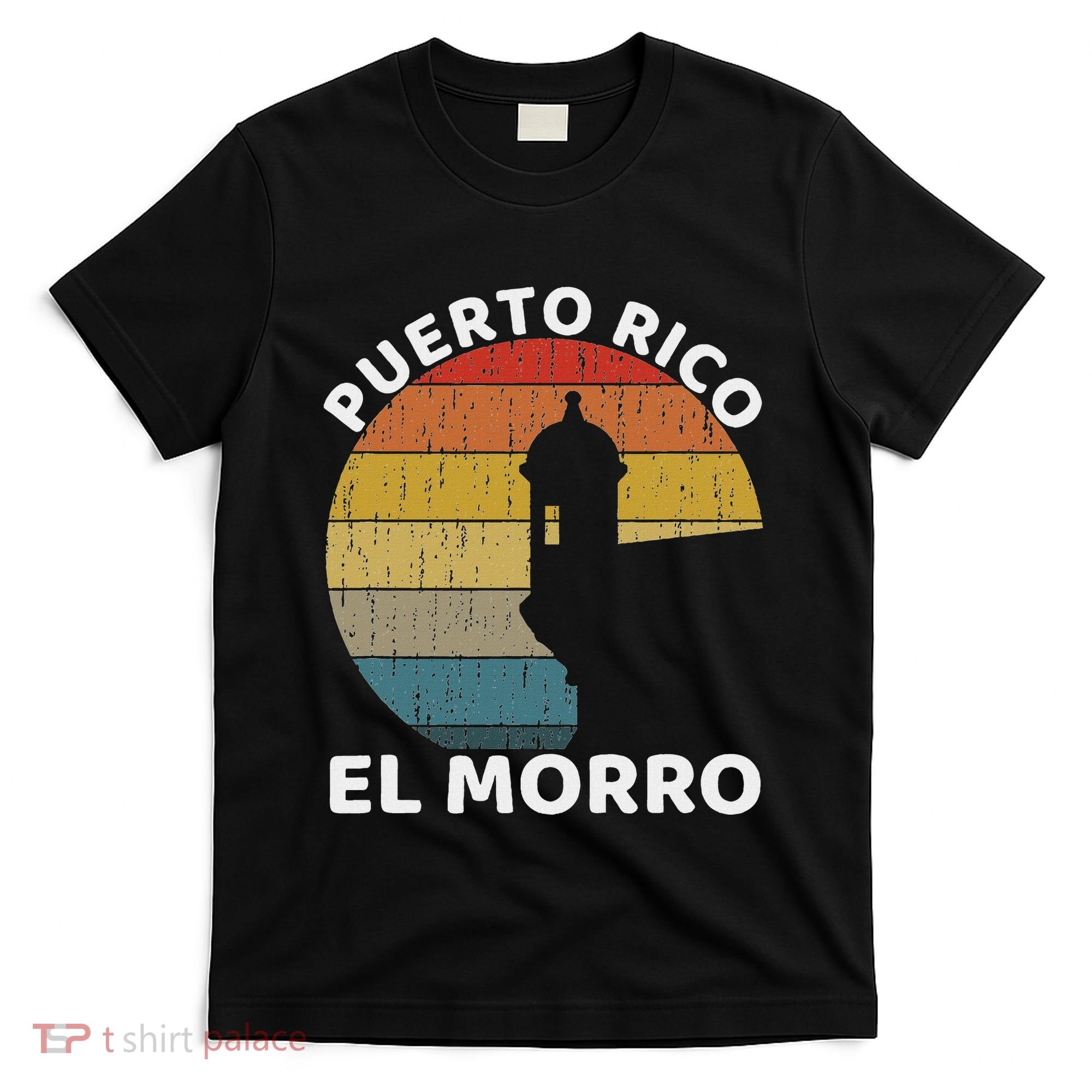 El Morro San Juan Puerto Rico Retro Vintage T-Shirt