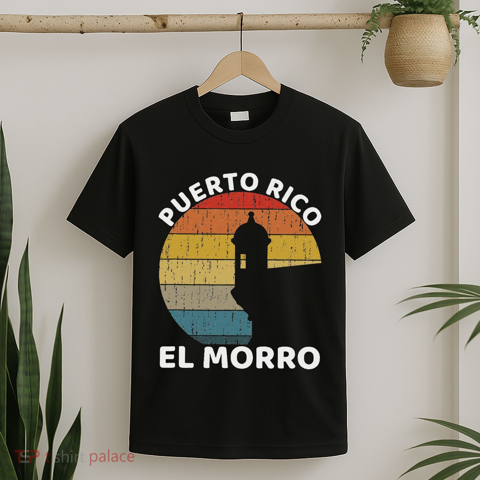 El Morro San Juan Puerto Rico Retro Vintage T-Shirt