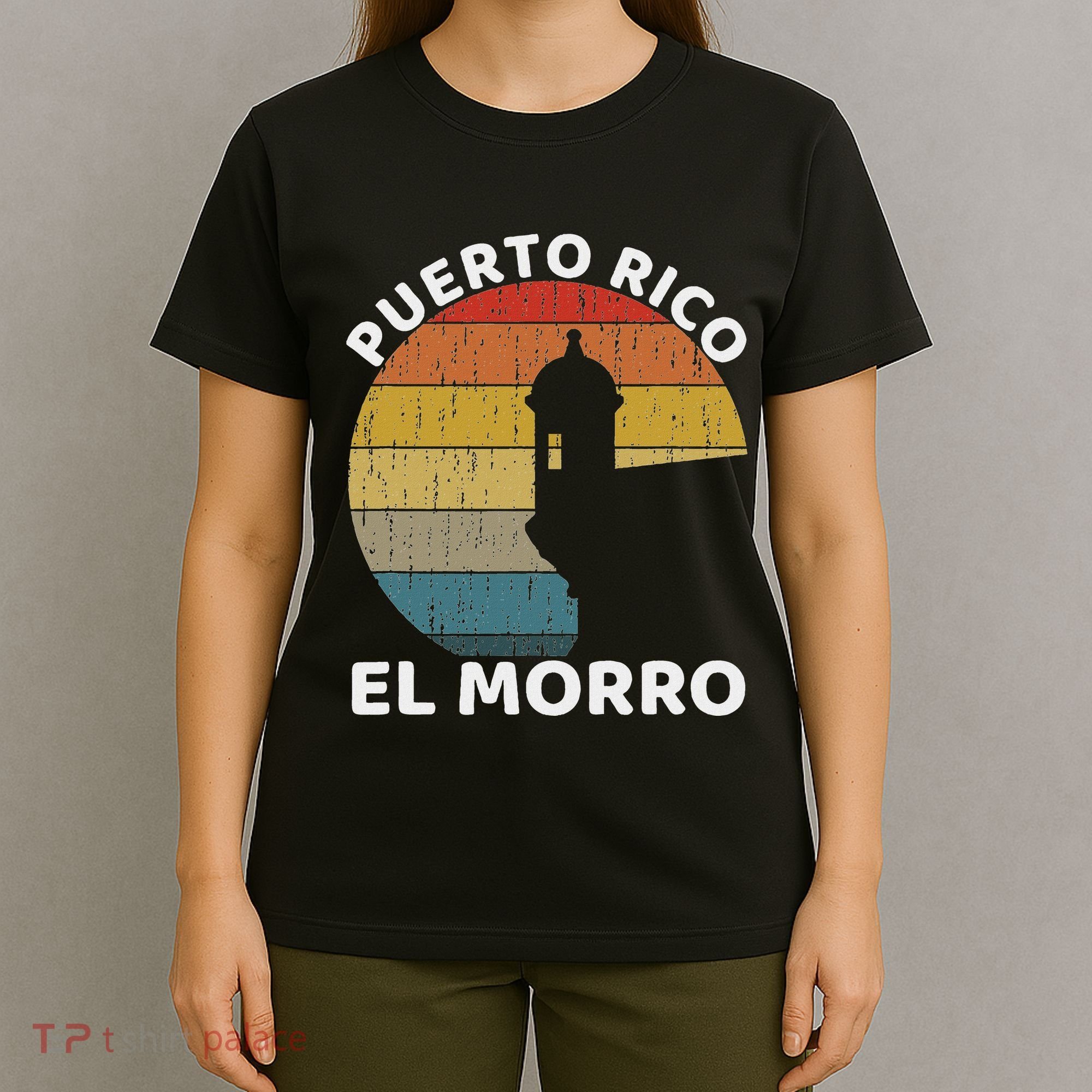 El Morro San Juan Puerto Rico Retro Vintage T-Shirt