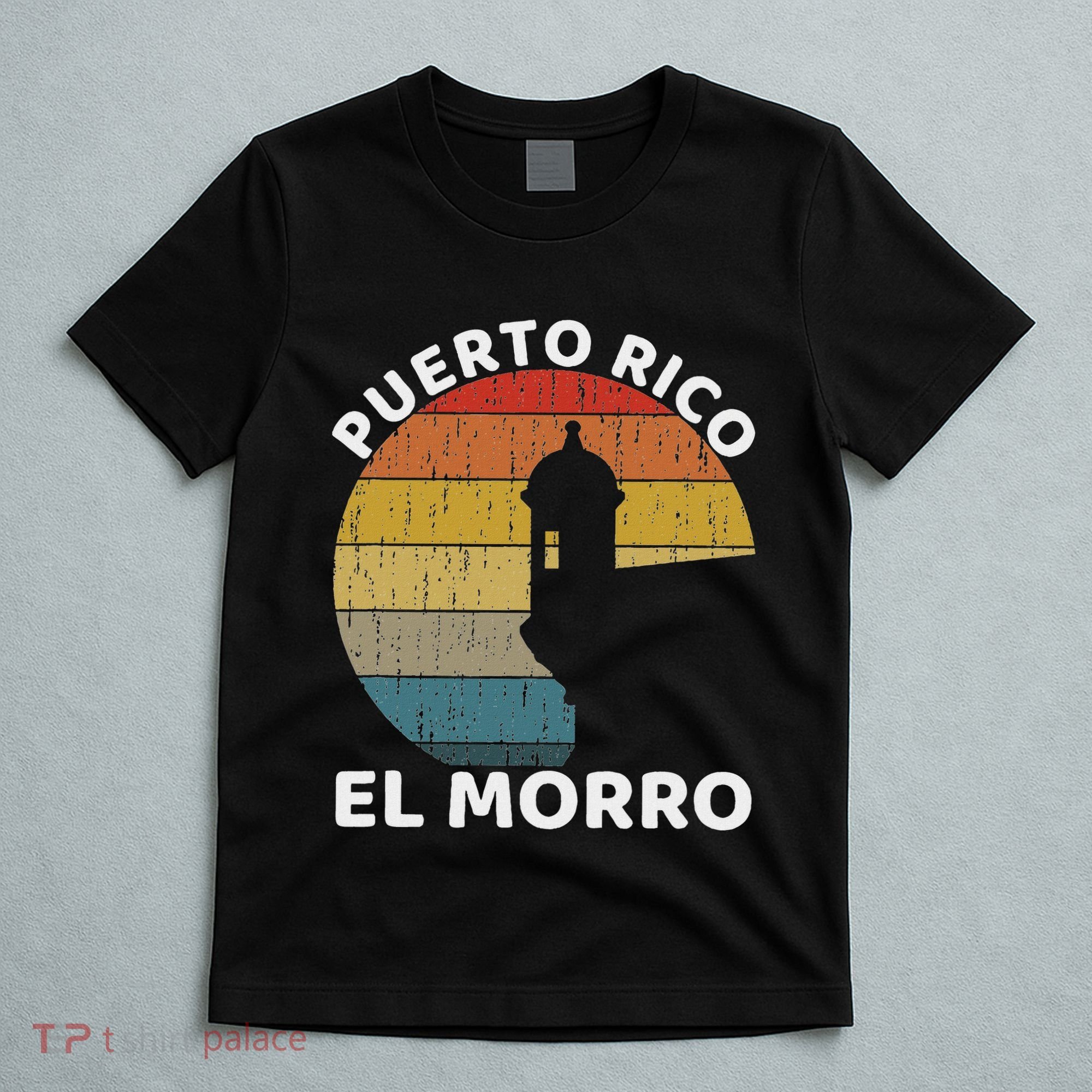 El Morro San Juan Puerto Rico Retro Vintage T-Shirt