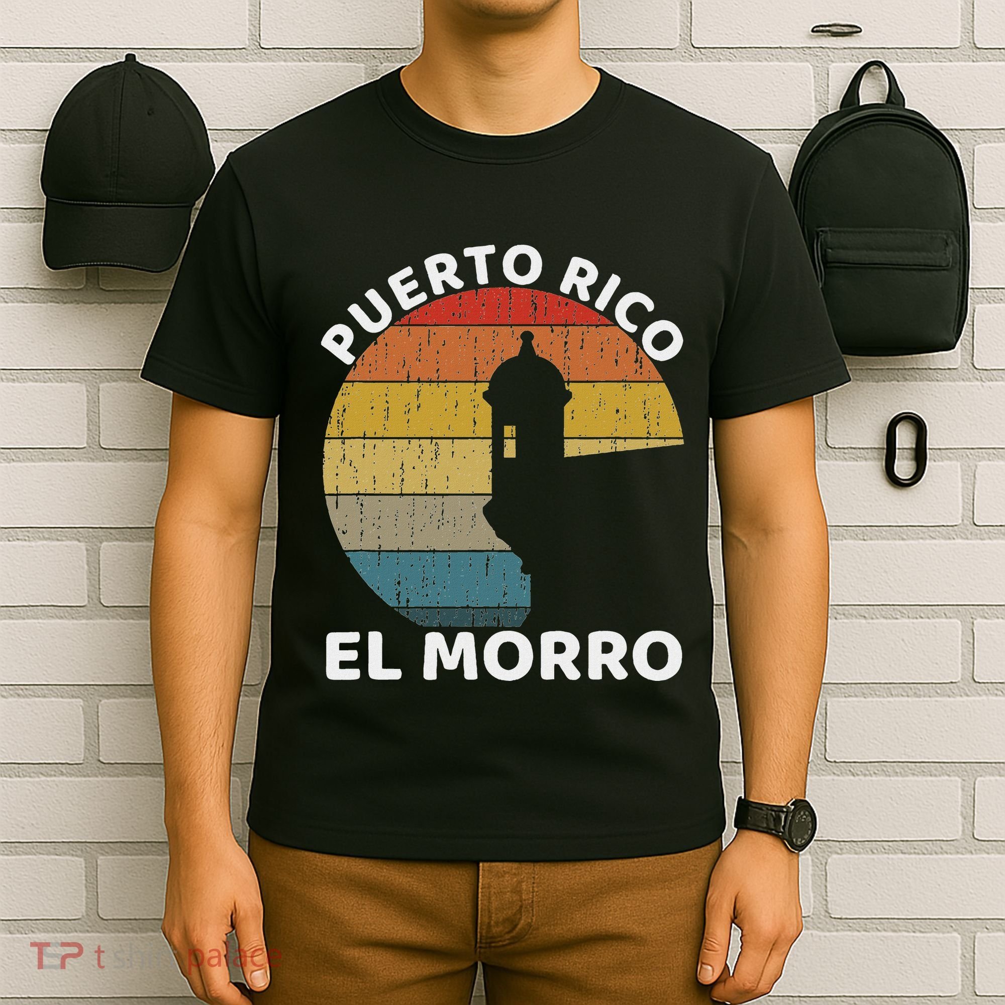 El Morro San Juan Puerto Rico Retro Vintage T-Shirt