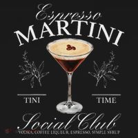 Espresso Martini Social Club Drinking Cocktail Bachelorette Mousepad thumb 1