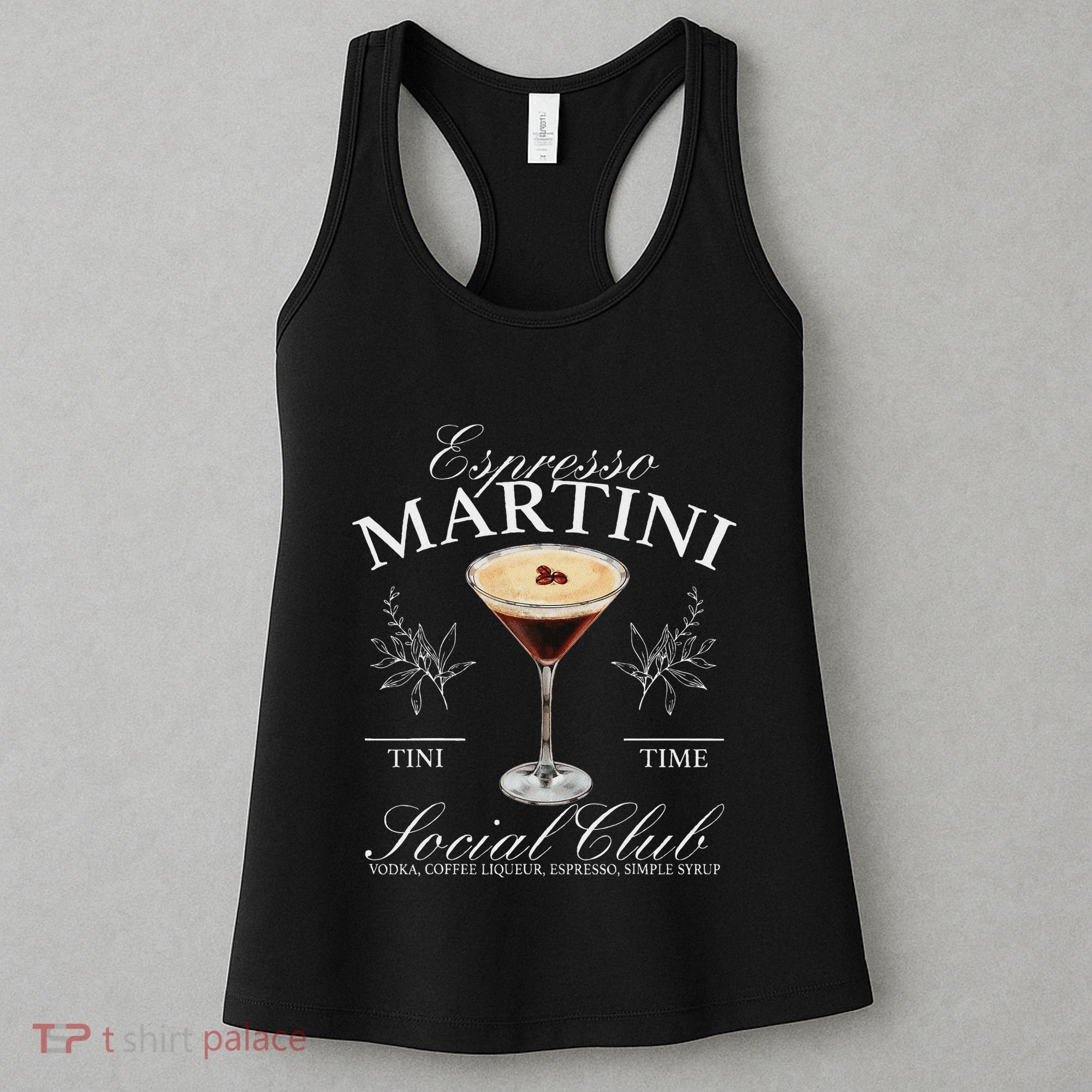 Espresso Martini Social Club Drinking Cocktail Bachelorette Women's Tank Top