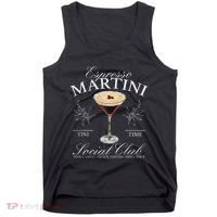 Espresso Martini Social Club Drinking Cocktail Bachelorette Tank Top thumb 0