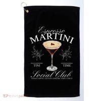 Espresso Martini Social Club Drinking Cocktail Bachelorette Golf Towel thumb 0