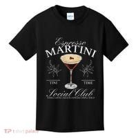 Espresso Martini Social Club Drinking Cocktail Bachelorette Kids T-Shirt thumb 0