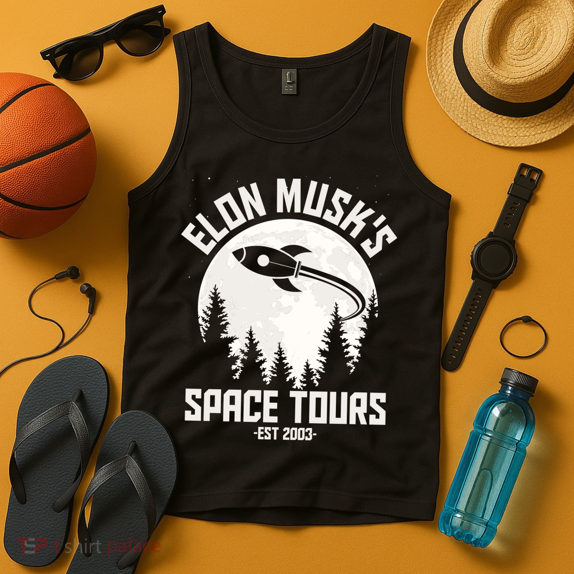 Elon Musk's Space Tours Est 2003 Tank Top