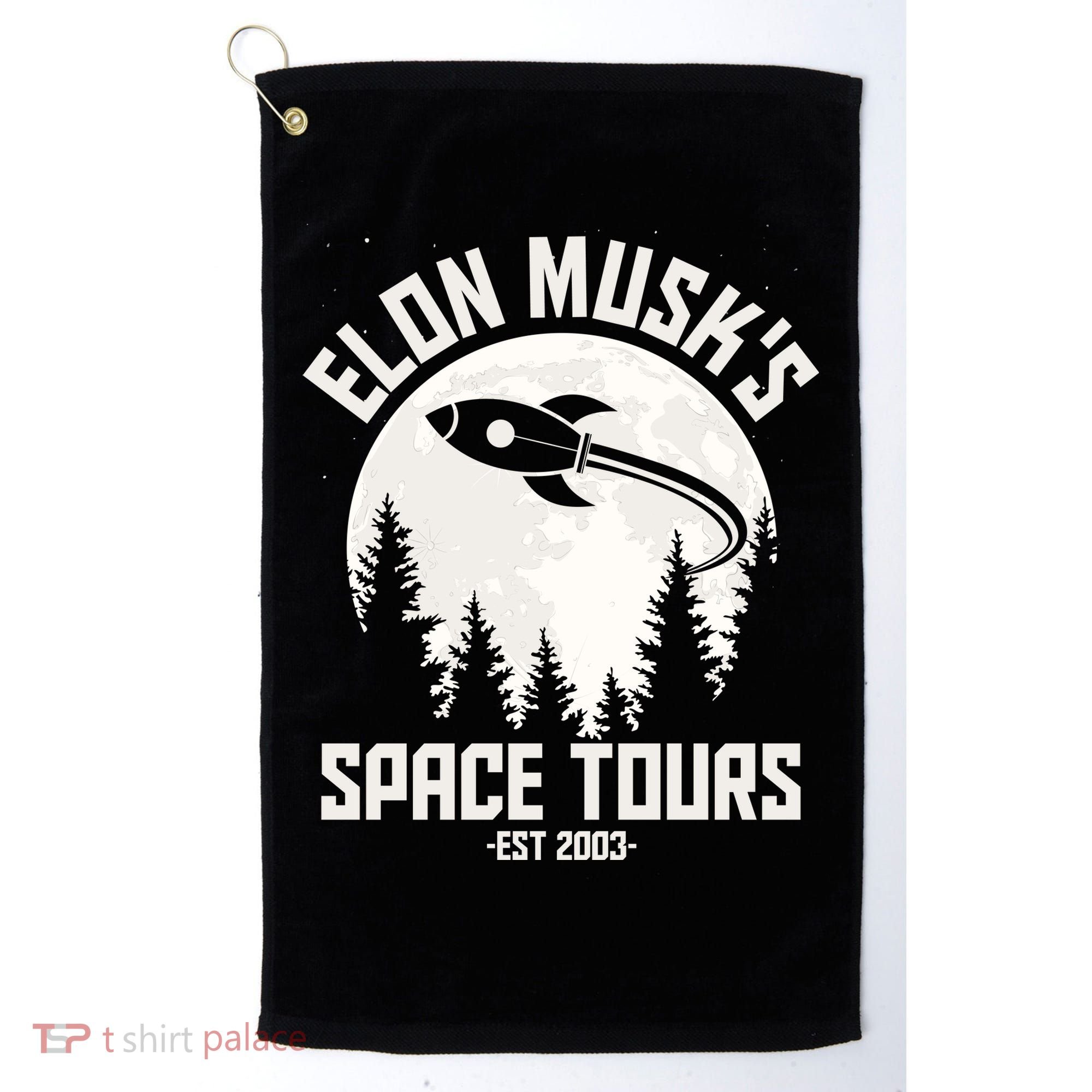 Elon Musk's Space Tours Est 2003 Golf Towel