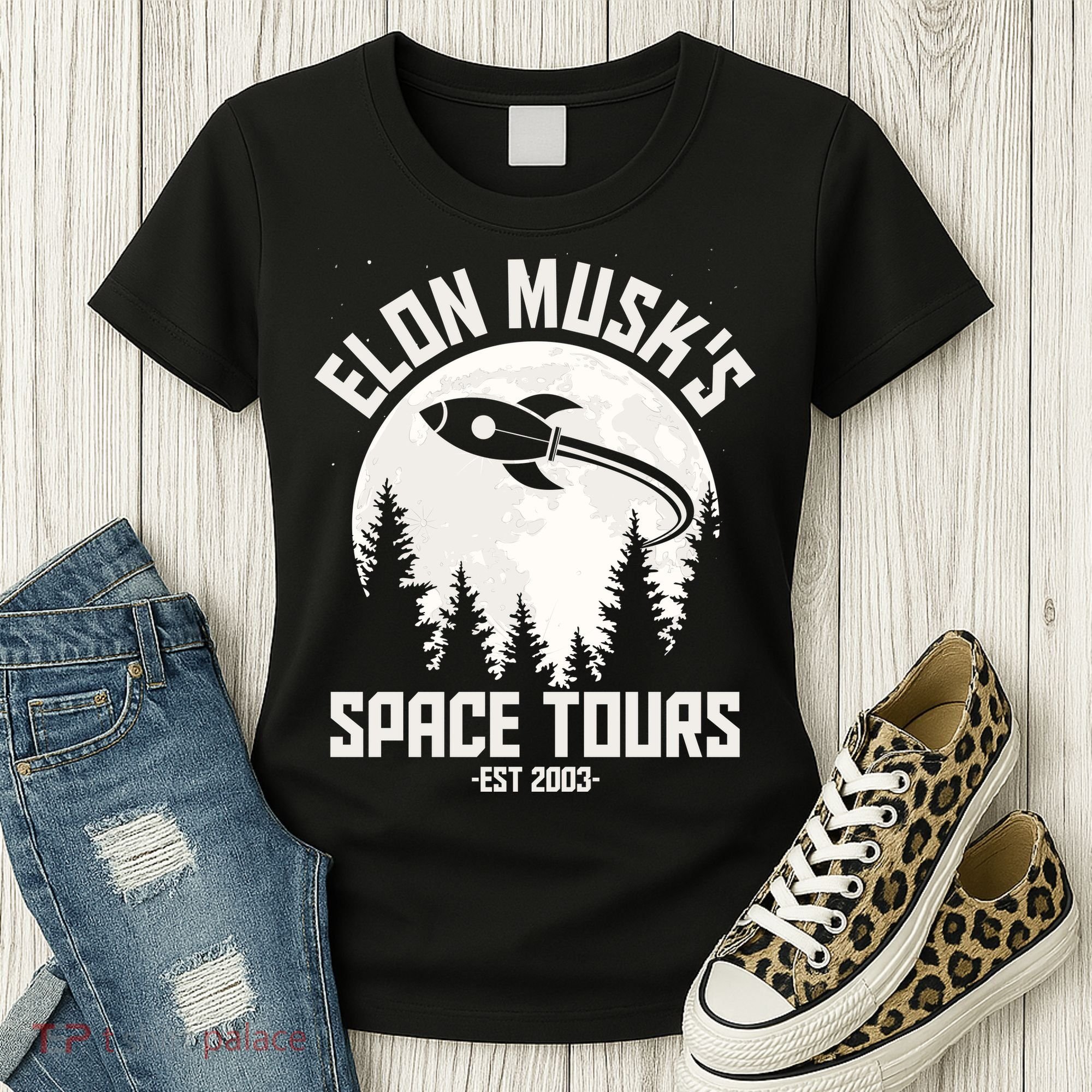 Elon Musk's Space Tours Est 2003 Women's T-Shirt