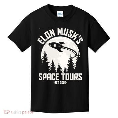 Elon Musk's Space Tours Est 2003 Kids T-Shirt