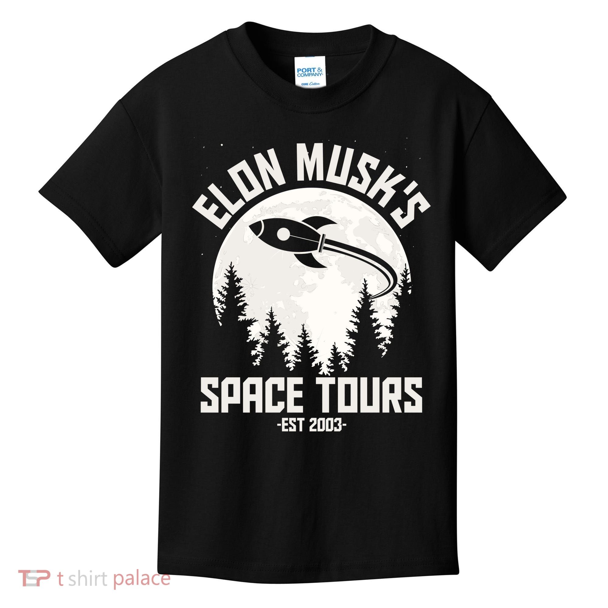 Elon Musk's Space Tours Est 2003 Kids T-Shirt