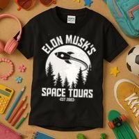 Elon Musk's Space Tours Est 2003 Kids T-Shirt thumb 3