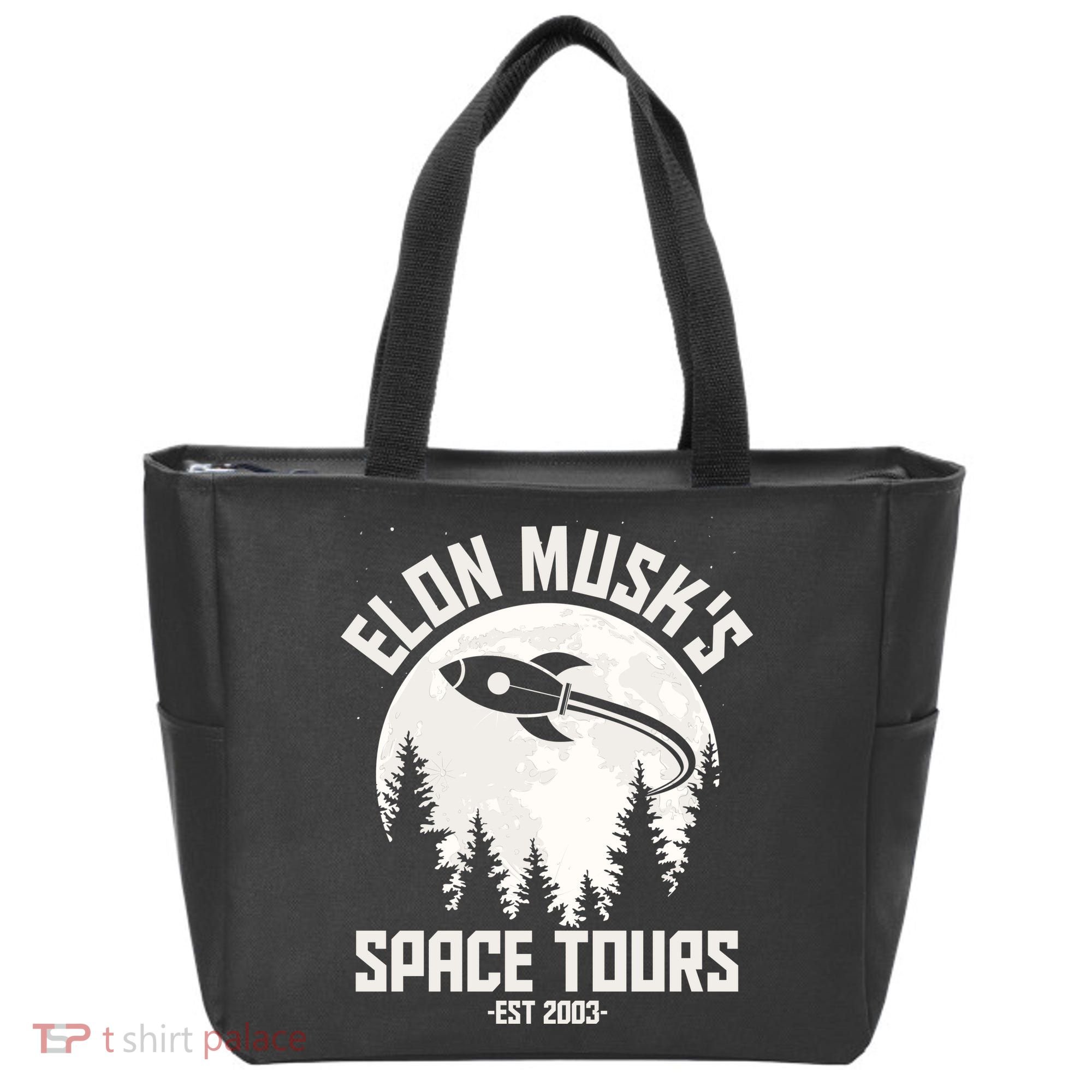 Elon Musk's Space Tours Est 2003 Tote Bag