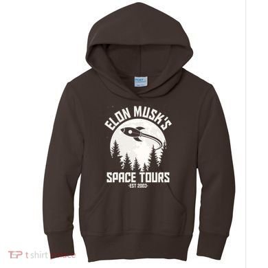 Elon Musk's Space Tours Est 2003 Kids Hoodie