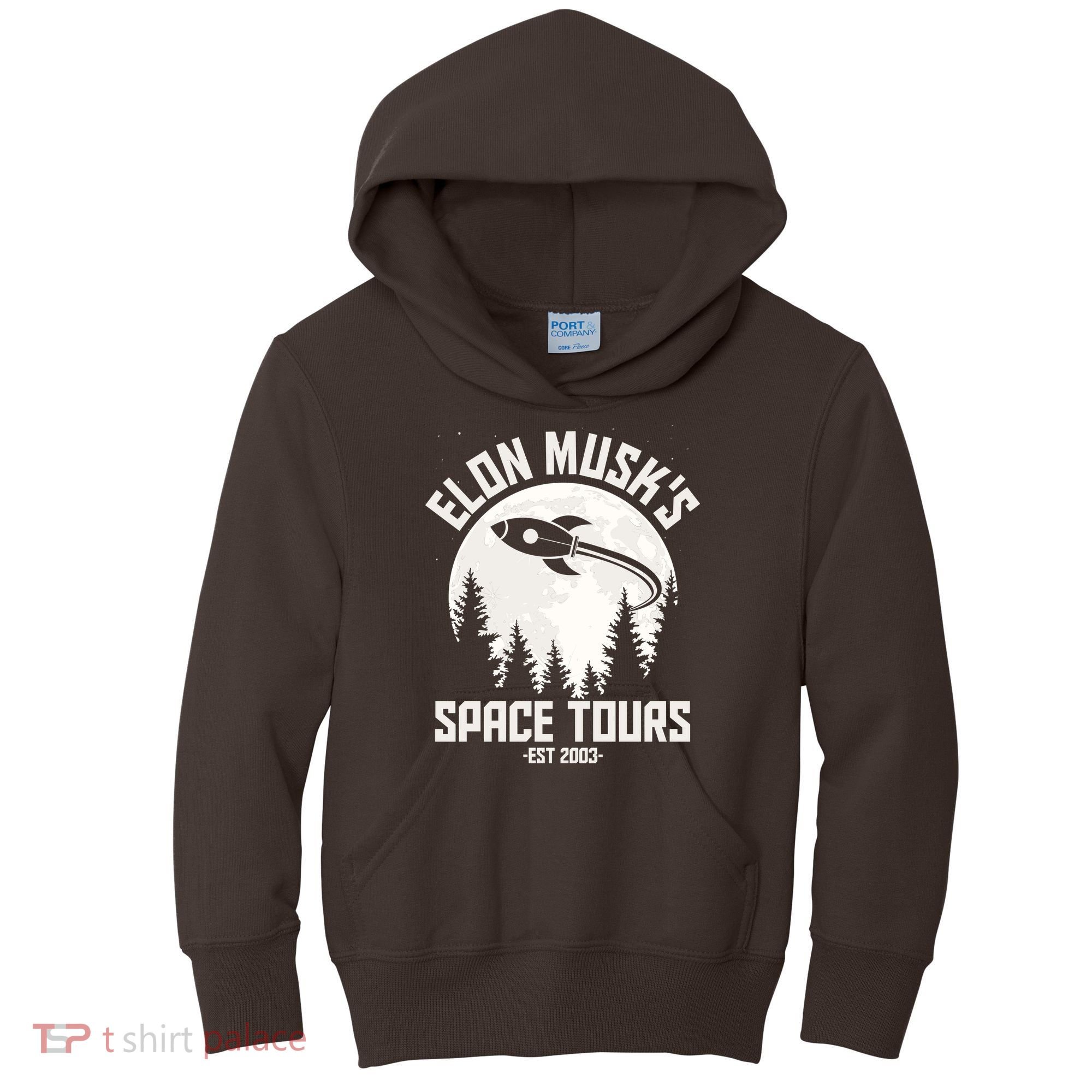 Elon Musk's Space Tours Est 2003 Kids Hoodie