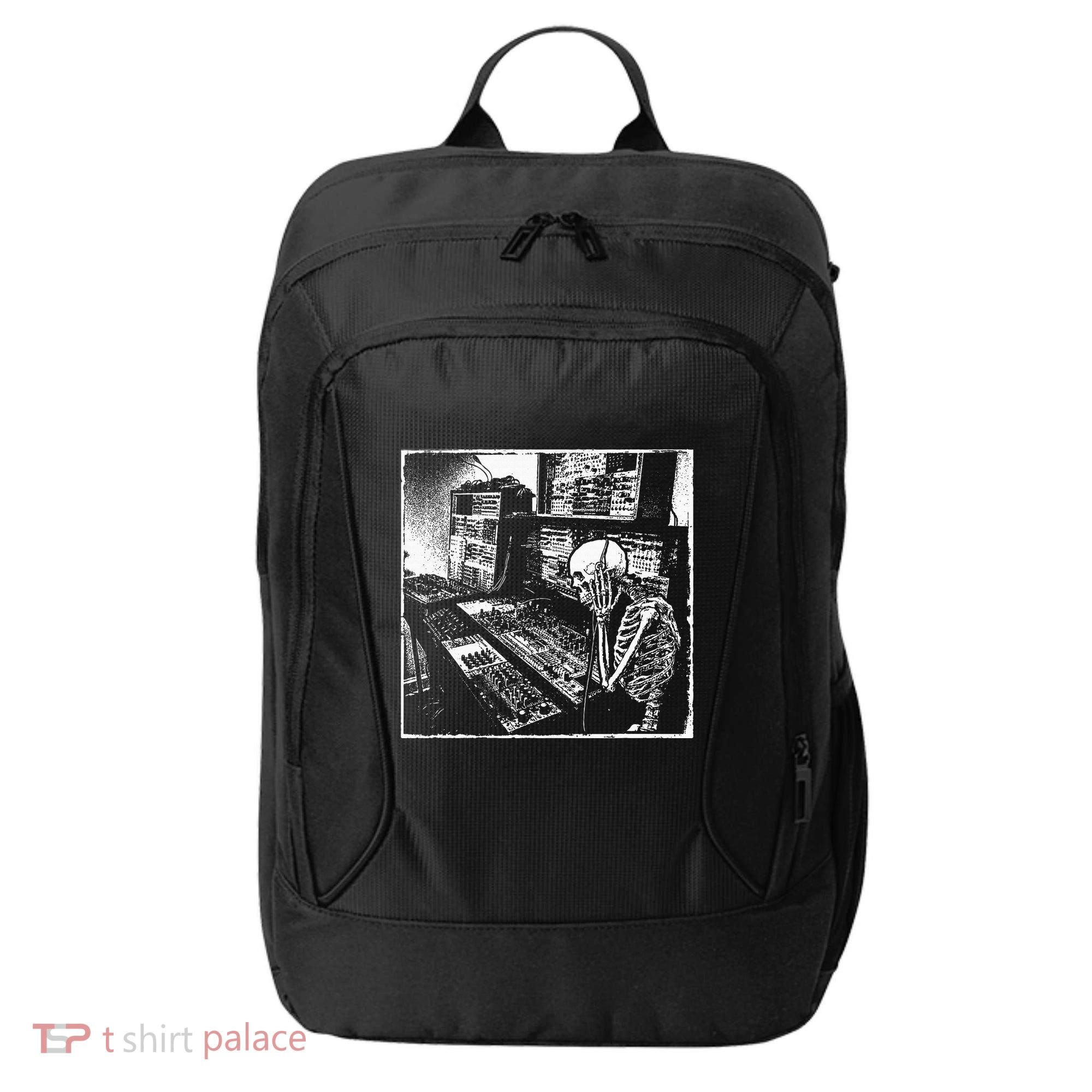 Electronic Music Synthesizer Techno Music Dj Producer City Backpack
