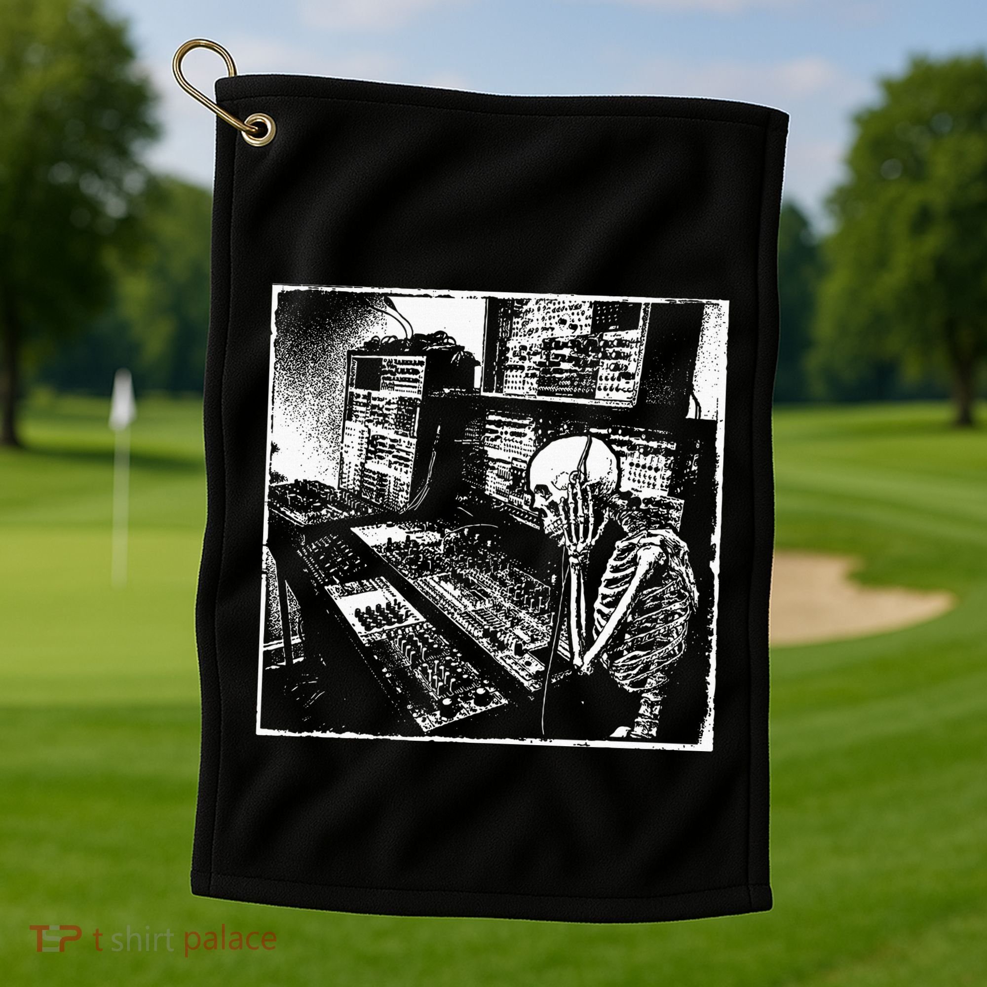 Electronic Music Synthesizer Techno Music Dj Producer Golf Towel
