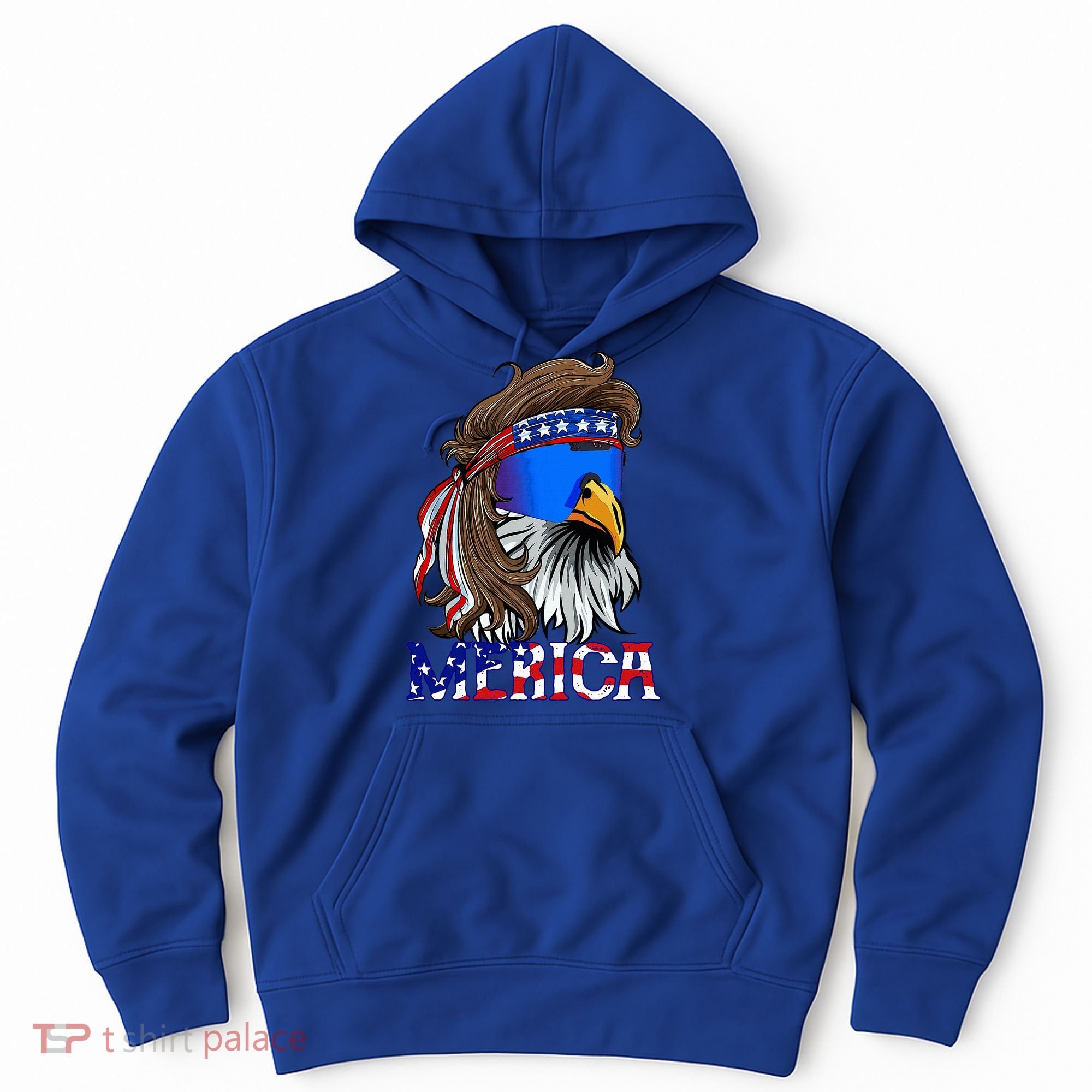 Eagle Mullet Sunglasses Merica 4th Of July Usa Hoodie