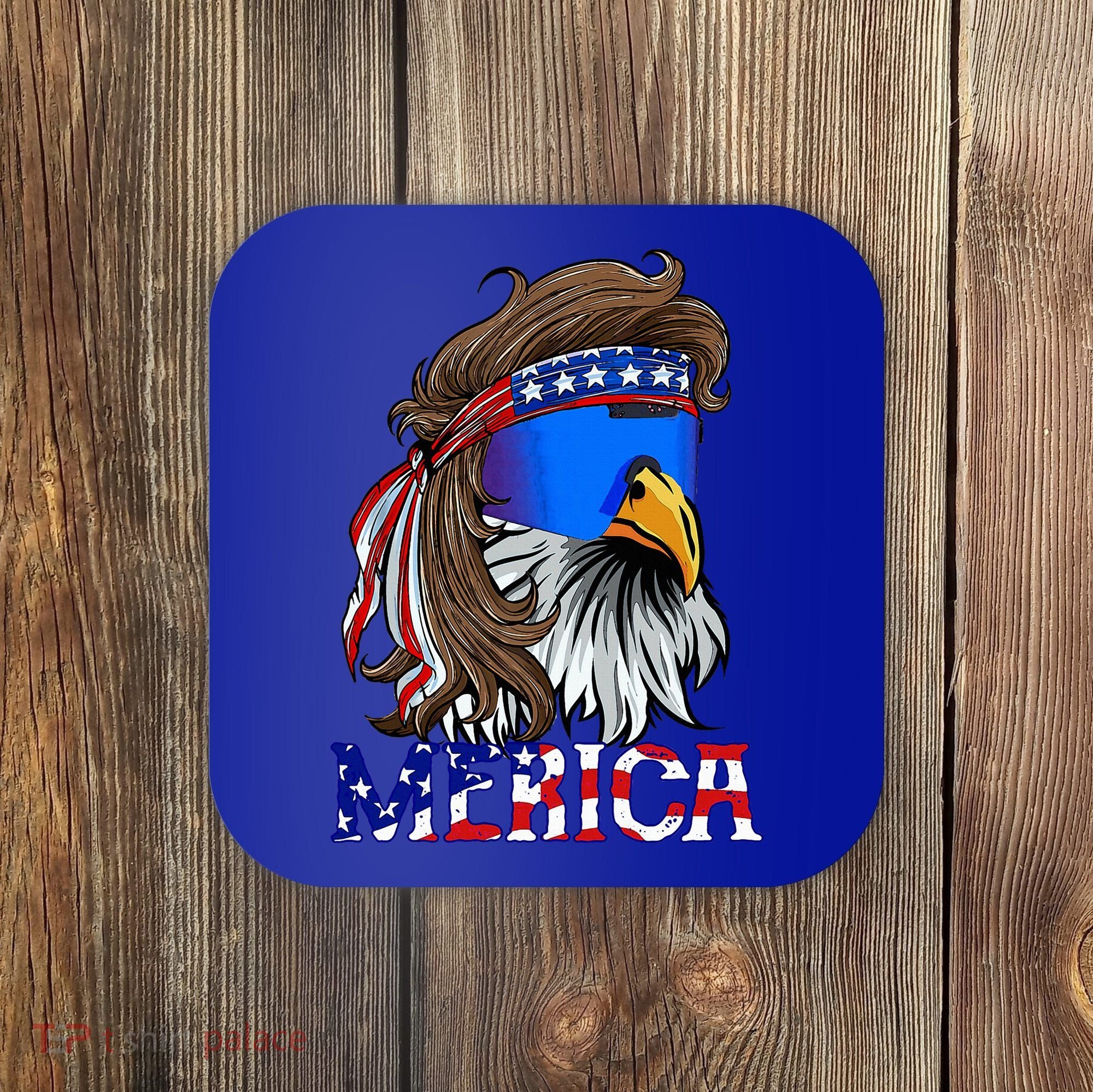 Eagle Mullet Sunglasses Merica 4th Of July Usa Coaster