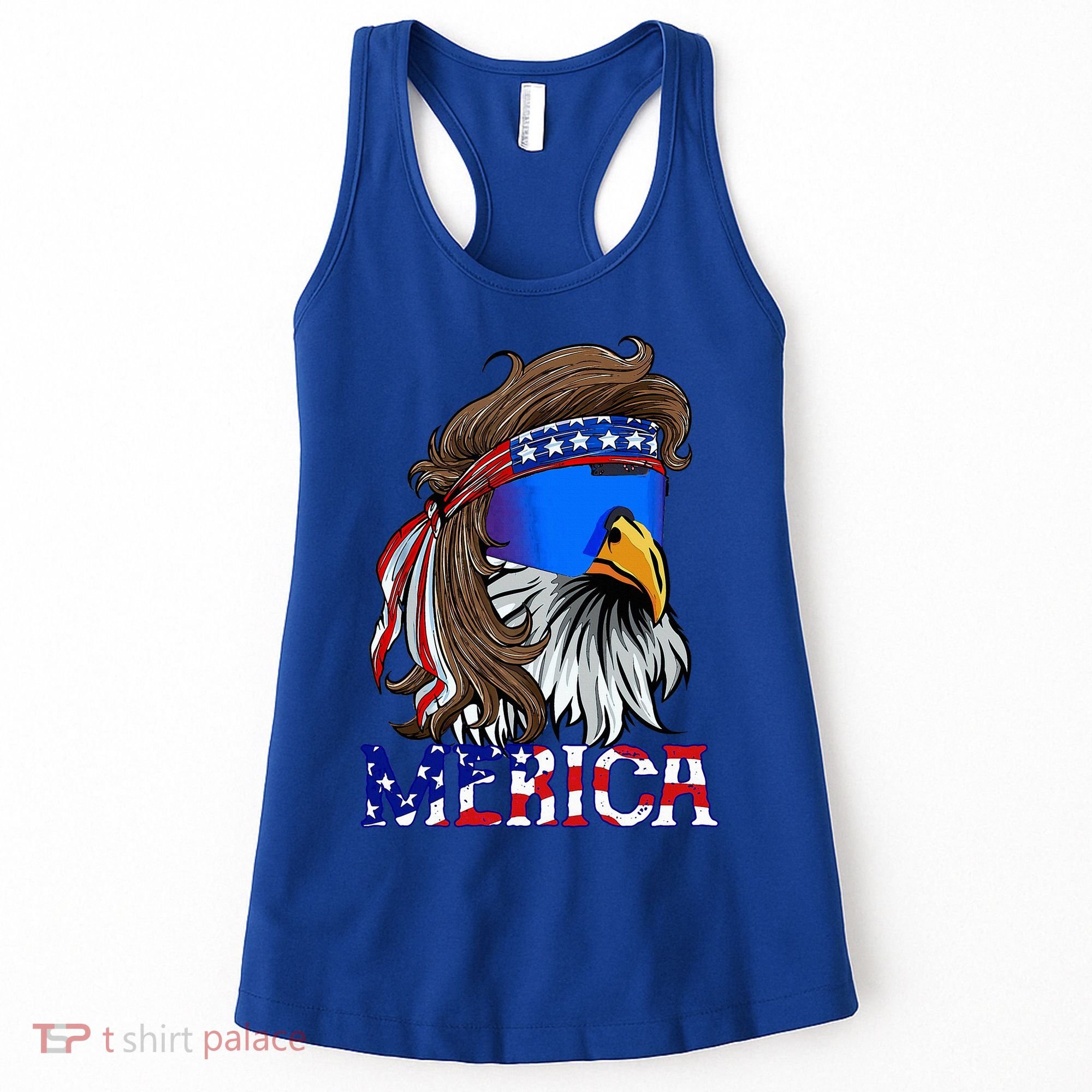 Eagle Mullet Sunglasses Merica 4th Of July Usa Women's Tank Top
