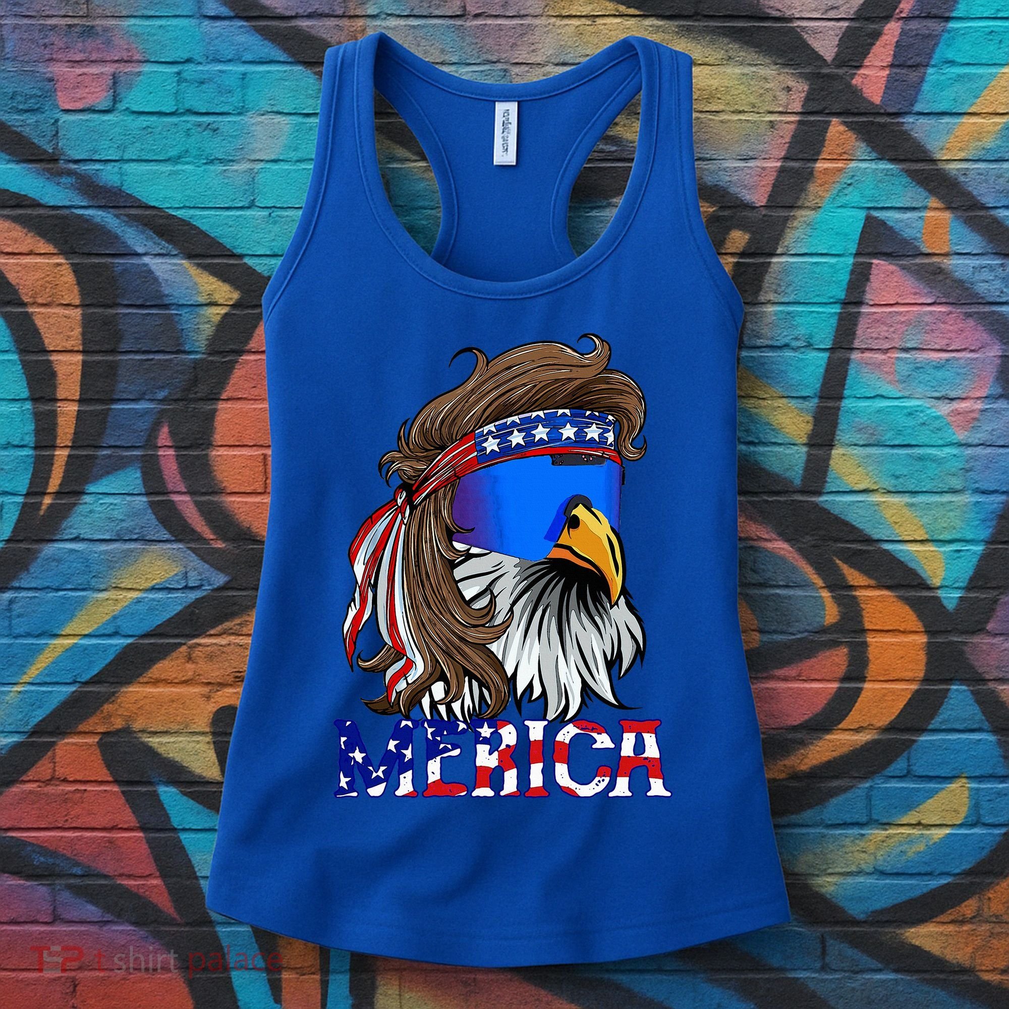 Eagle Mullet Sunglasses Merica 4th Of July Usa Women's Tank Top