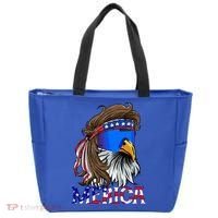 Eagle Mullet Sunglasses Merica 4th Of July Usa Tote Bag thumb 0