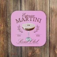 Espresso Martini Social Club Cocktail Bachelorette Coaster thumb 0