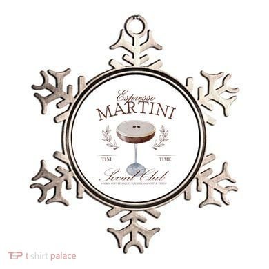 Espresso Martini Social Club Cocktail Bachelorette Ornament