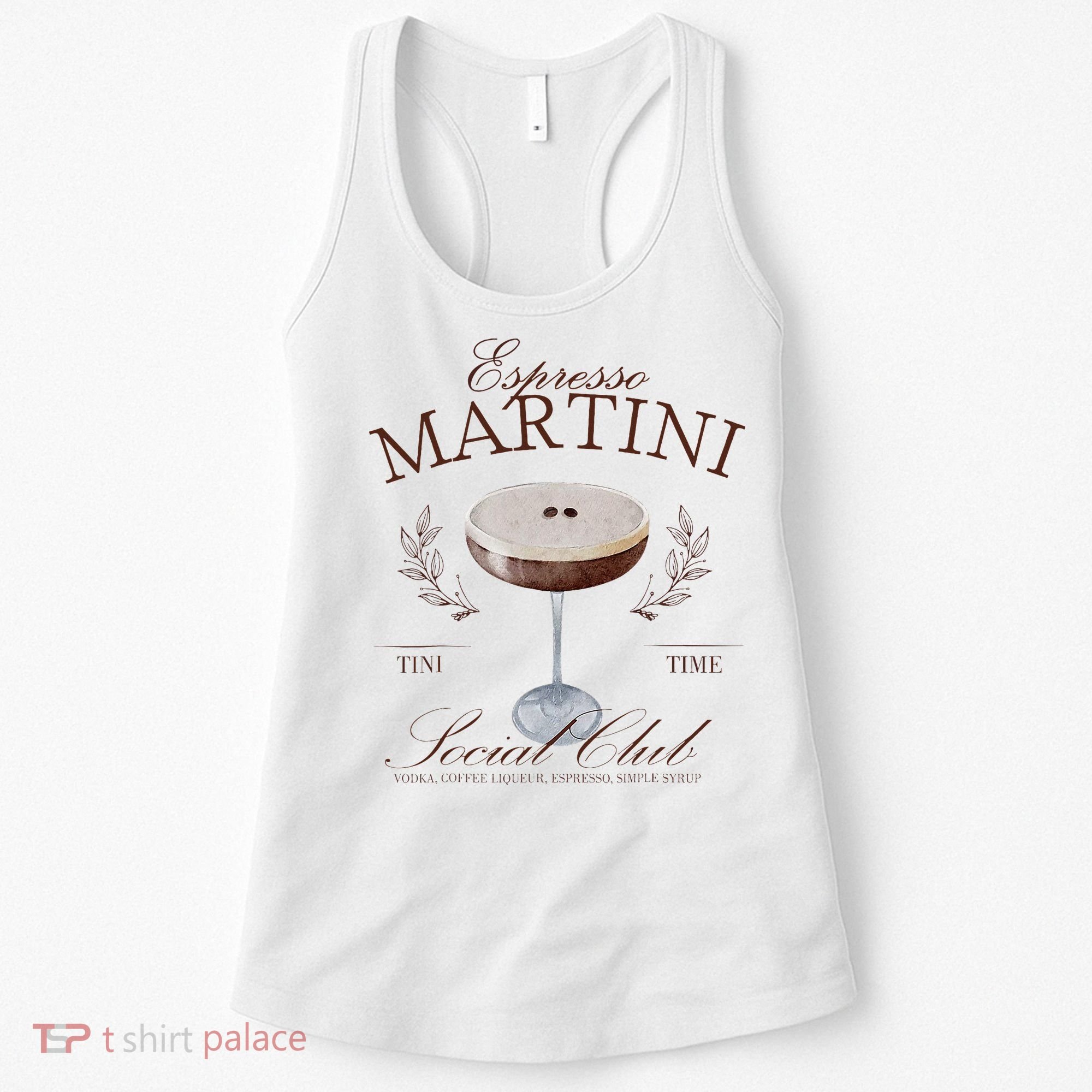 Espresso Martini Social Club Cocktail Bachelorette Women's Tank Top